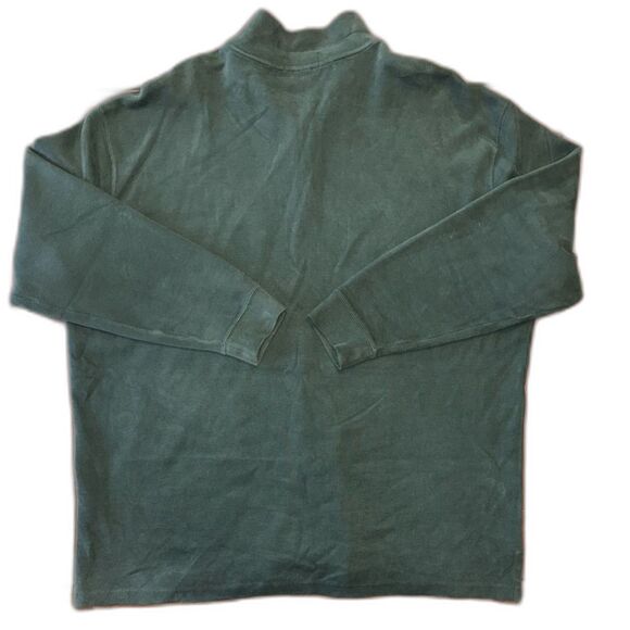 Polo Ralph Lauren 3XLT Quarter Zip Sweater Big & Tall Hunter Green 100% Cotton - Picture 5 of 5